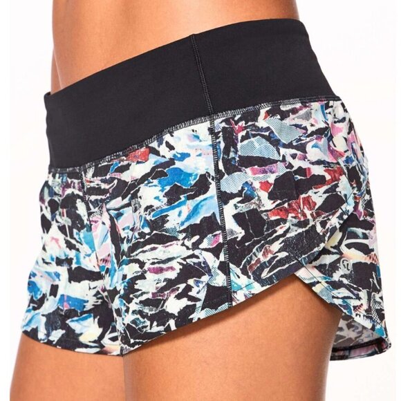 Lululemon Speed Up Short *2.5" Culture Clash Multi Black / Black - Picture 6 of 6